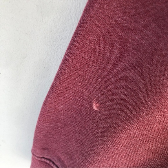 Vintage Blue 84 Burgundy Crewneck Sweater with Soft Fabric and Relaxed Fit - Picture 9 of 9